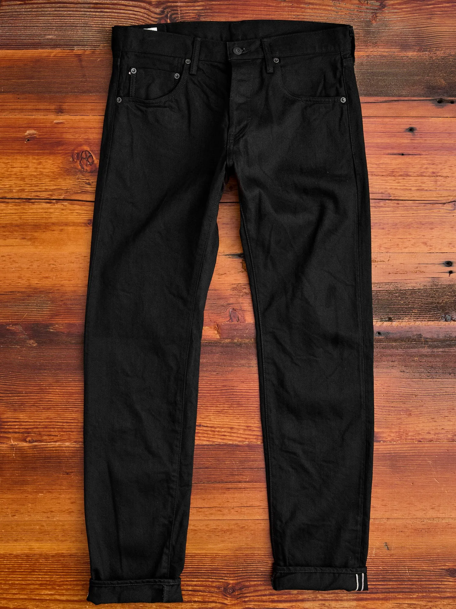 642-13BK "Jet Black" 13oz Selvedge Denim - Relaxed Tapered Fit