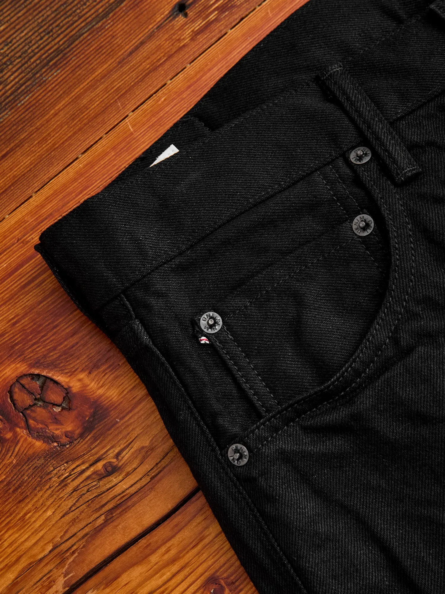 642-13BK "Jet Black" 13oz Selvedge Denim - Relaxed Tapered Fit