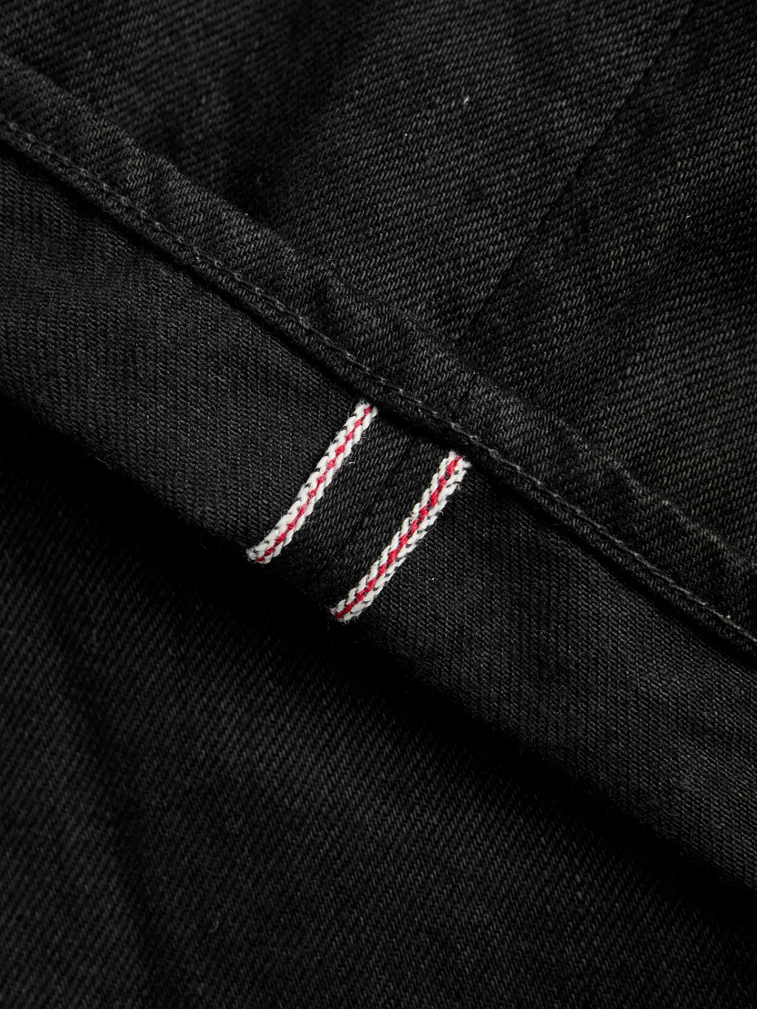 642-13BK "Jet Black" 13oz Selvedge Denim - Relaxed Tapered Fit