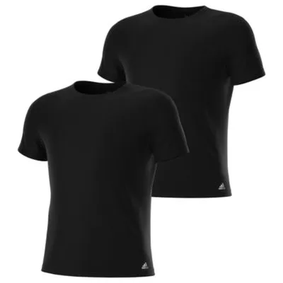 adidas Men's Stretch Cotton 2-Pack Crew Neck