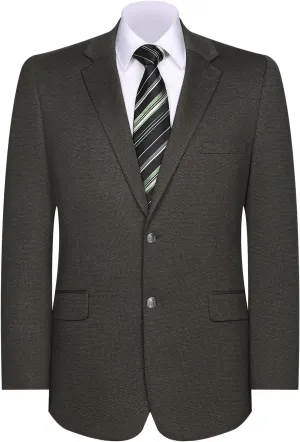 AMY ZHU Men's Sport Coat Knit Classic Fit Blazer Single Breasted 2 Button Notch Lapel Suit Jacket for Daily