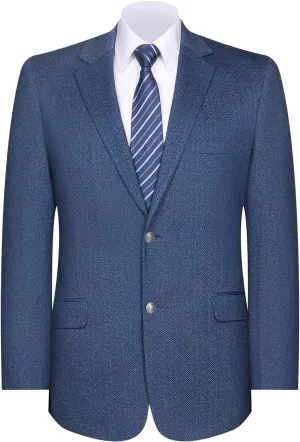 AMY ZHU Men's Sport Coat Knit Classic Fit Blazer Single Breasted 2 Button Notch Lapel Suit Jacket for Daily