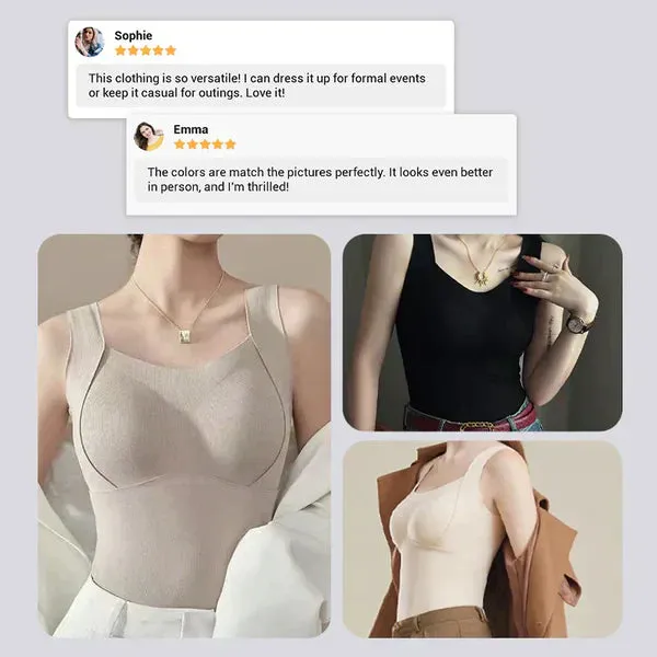 Black Friday SaleWomen's Thermal Tank Tops With Built-in Bra
