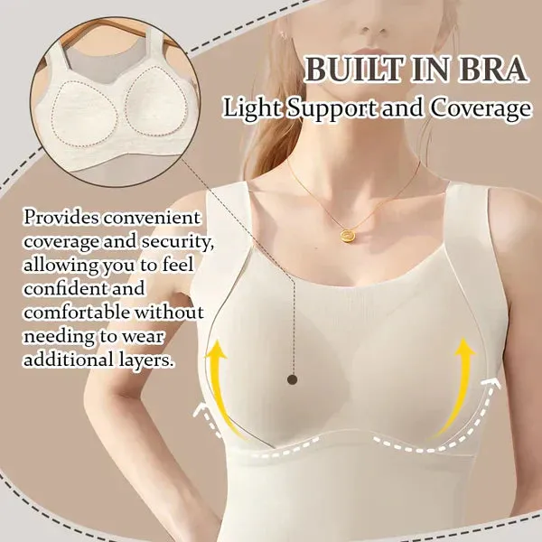 Black Friday SaleWomen's Thermal Tank Tops With Built-in Bra