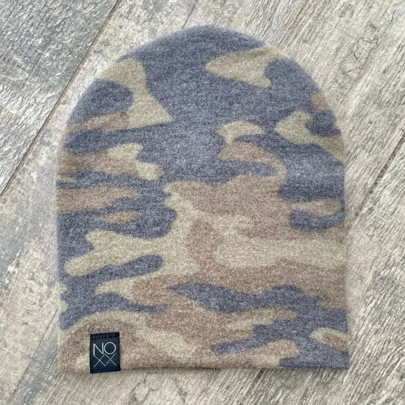 Brown Camo | Cozy Sweater Knit Beanie (ADULT SIZE)