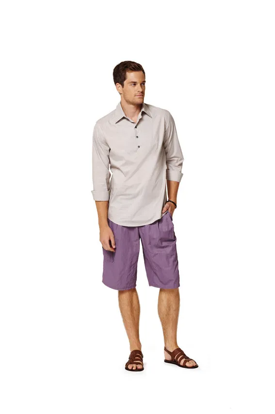 Burda 7525 Mens' Long Sleeve Shirt Pattern