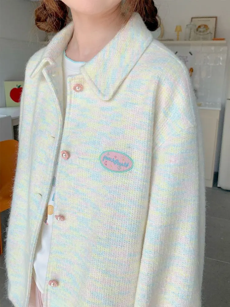 Colorful tweed warm jacket【s0000005262】
