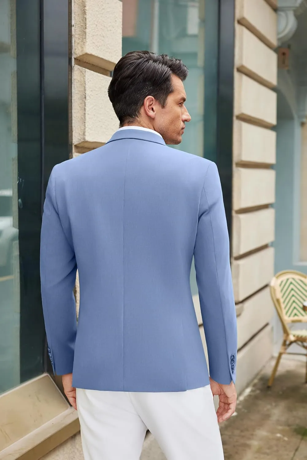 COOFANDY Mens Casual Blazer Slim Fit Suit Jacket Lightweight One Button Business Sport Coats