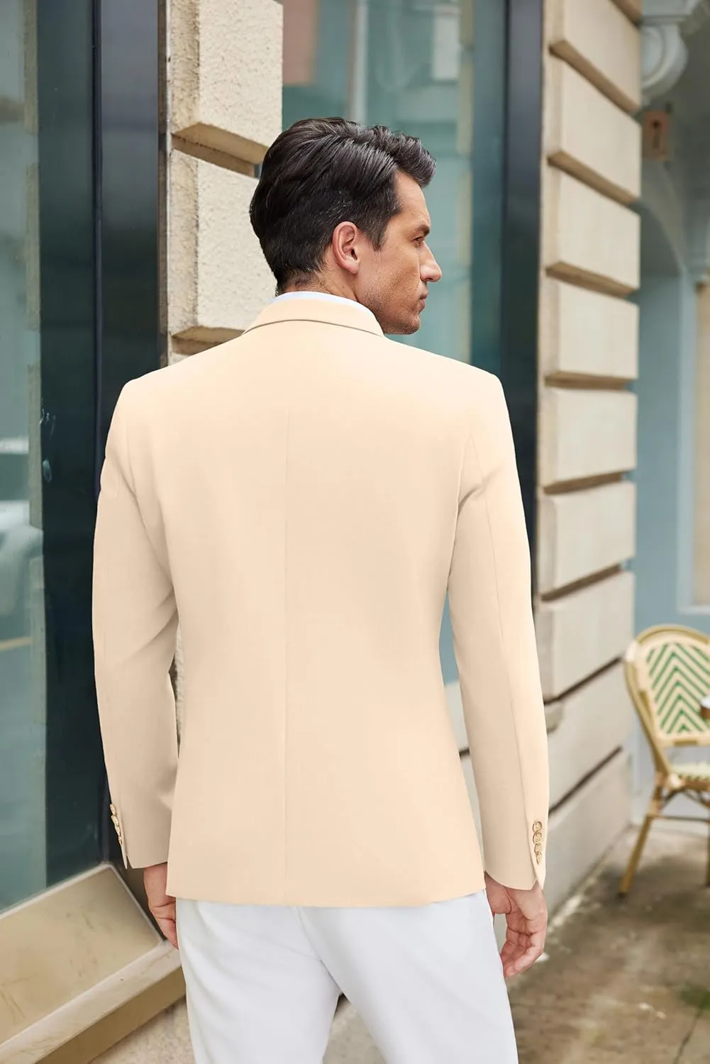 COOFANDY Mens Casual Blazer Slim Fit Suit Jacket Lightweight One Button Business Sport Coats