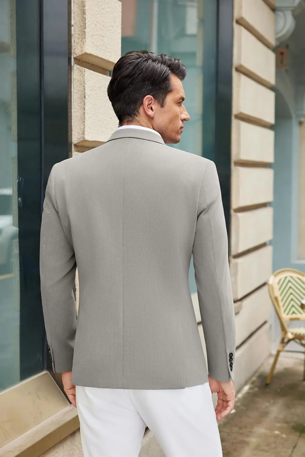 COOFANDY Mens Casual Blazer Slim Fit Suit Jacket Lightweight One Button Business Sport Coats