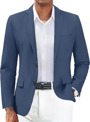 COOFANDY Mens Casual Blazer Slim Fit Suit Jacket Two Button Lightweight Sport Coat
