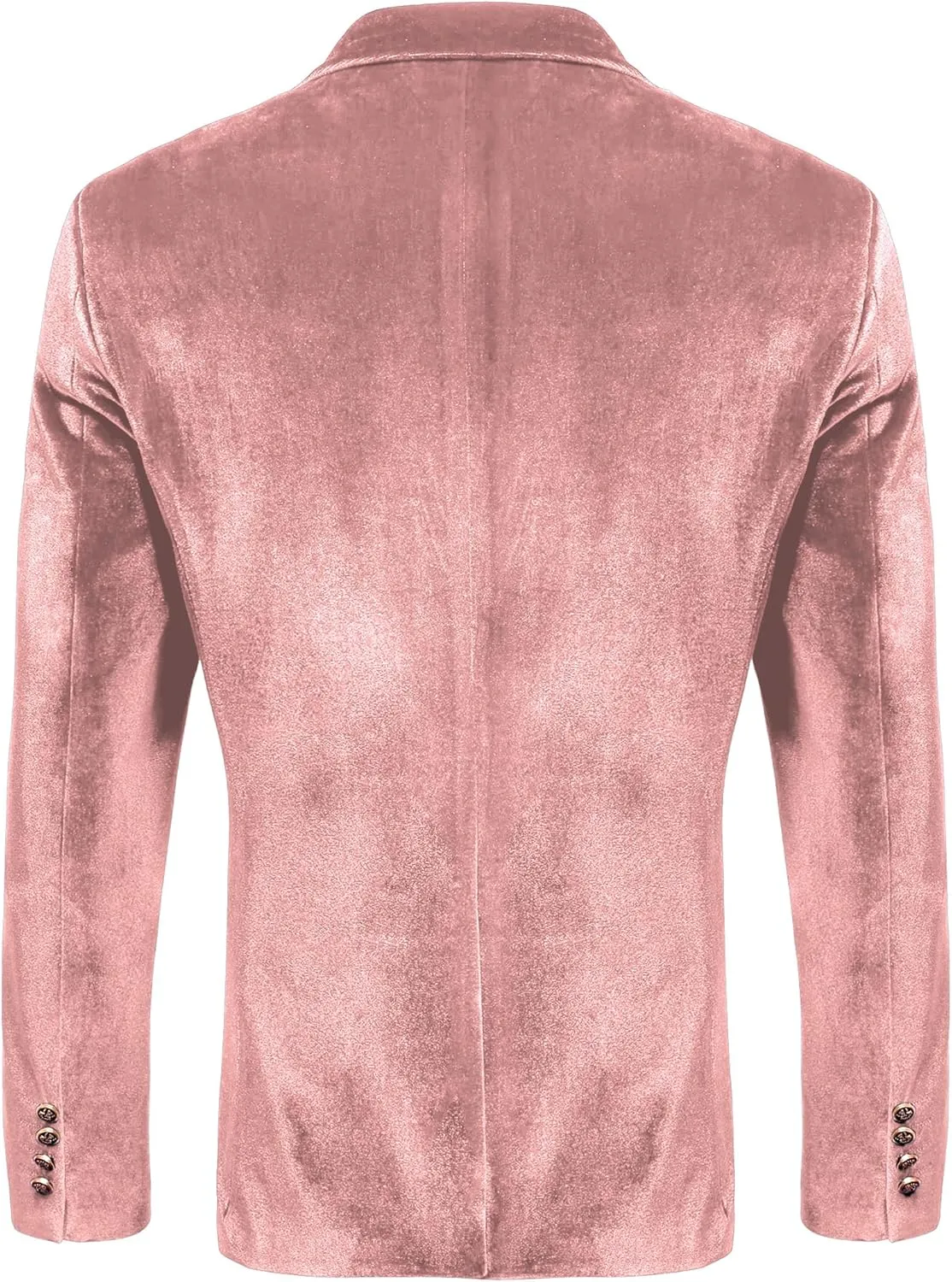 COOFANDY Men's Velvet Blazer Notched Lapel One Button Velour Tuxedo Jacket for Prom Wedding Party Dinner