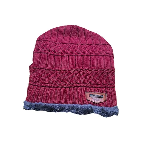 Coral Fleece Scarf Soft Men's Beanie