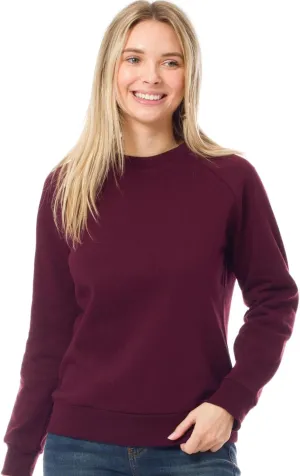 Design by Olivia Women's Basic Soft & Comfortable Pullover Fleece Crewneck Sweatshirt Fall Outfits
