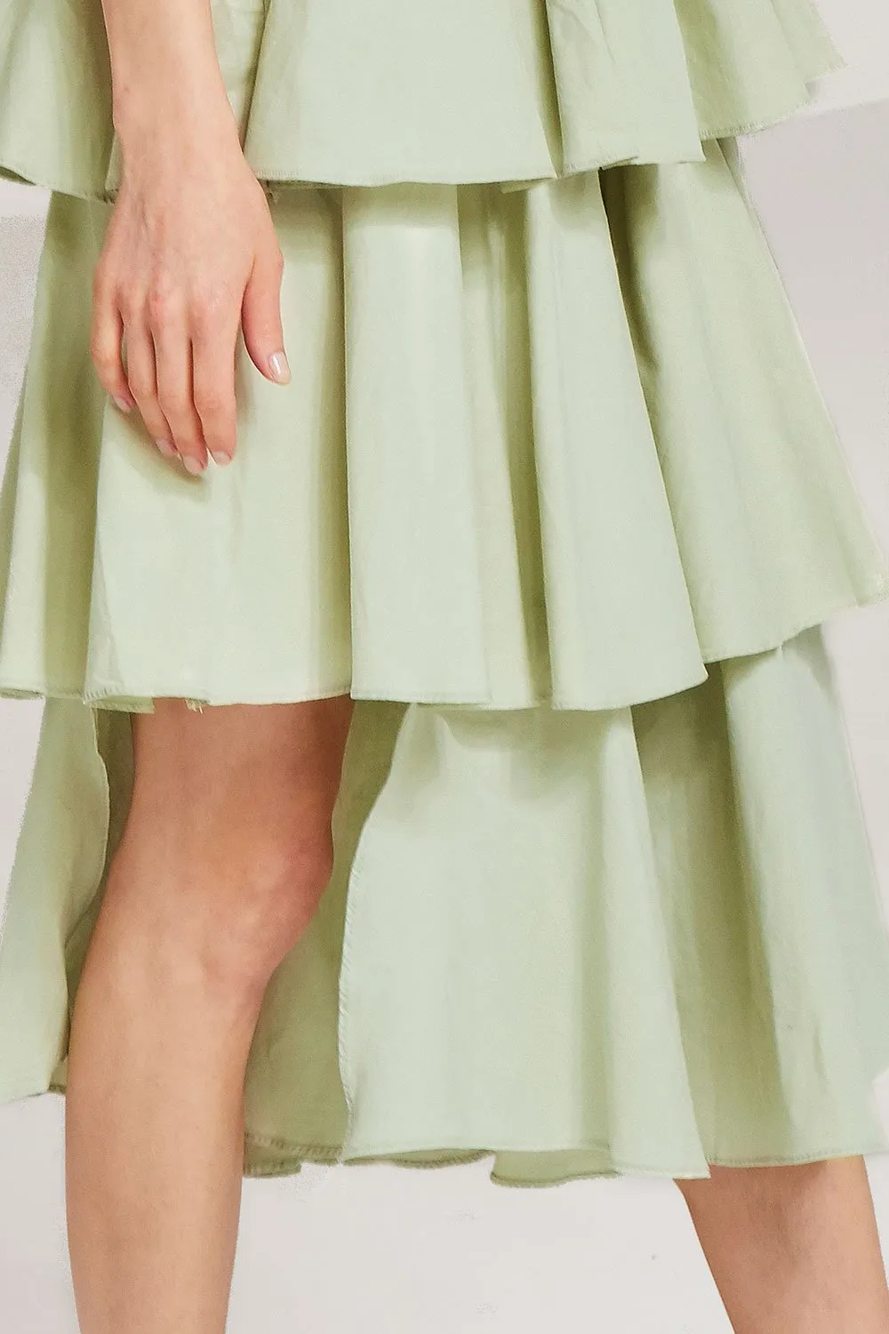 Erika Tiered Ruffle Smock Dress