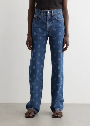 Ez Mid Rise Relaxed Straight Jeans
