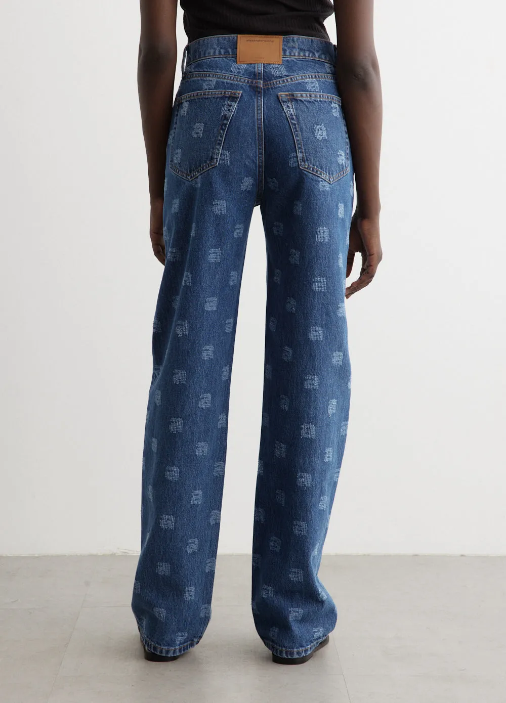 Ez Mid Rise Relaxed Straight Jeans