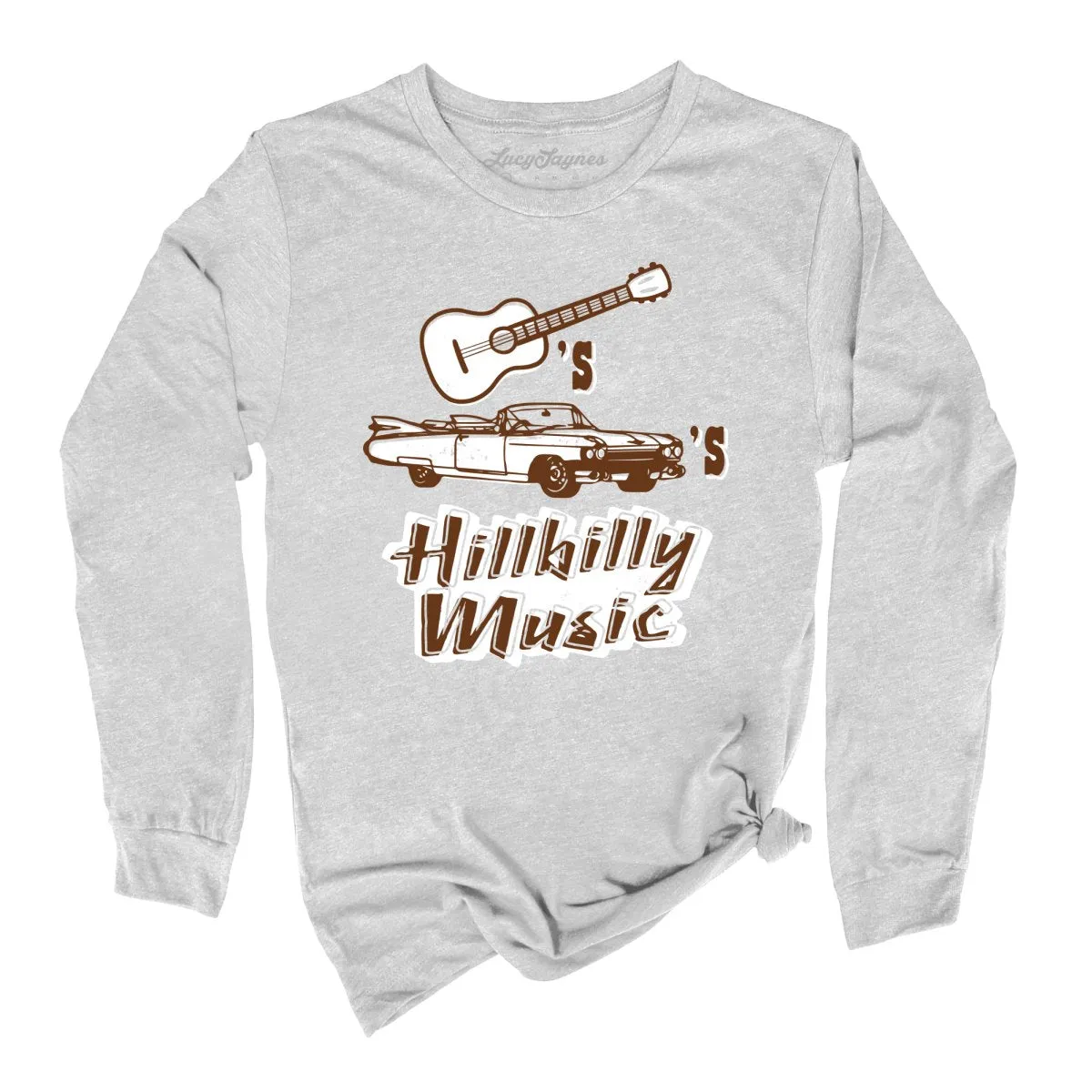 Guitars Cadillacs Hillbilly Music Long Sleeve Tee
