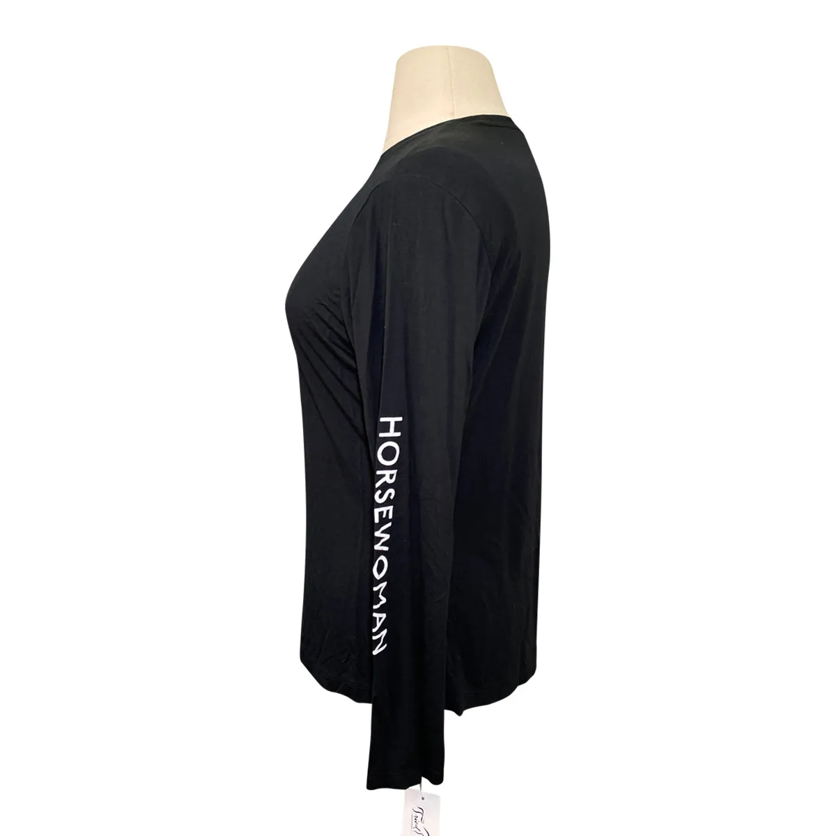 Hunt Club 'Horsewoman' Bamboo Tee in Black - Women's XL