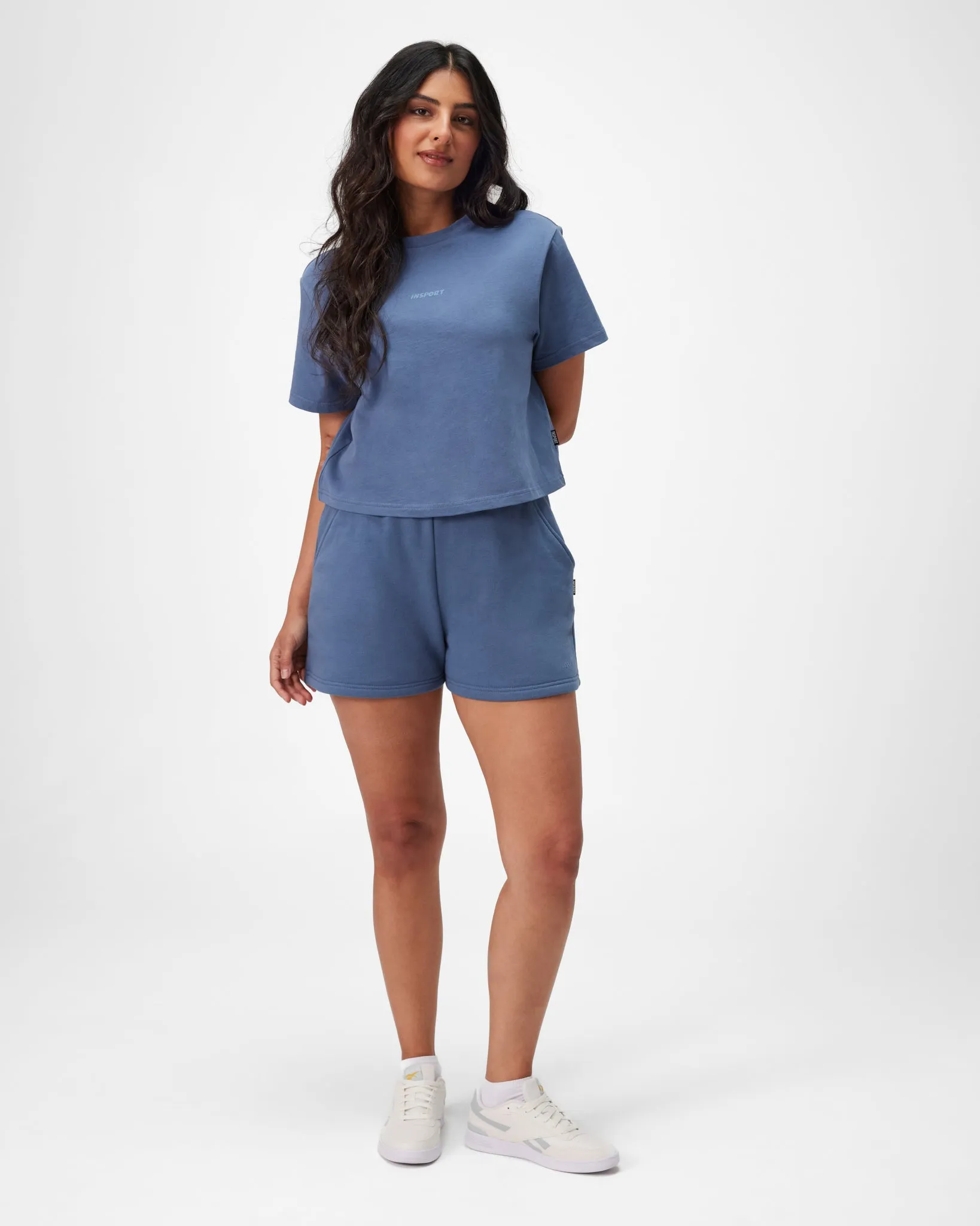 INSPORT WOMENS REMI FLEECE SHORT NAVY
