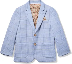 Isaac Mizrahi Boy's Slim Fit Plaid Blazer