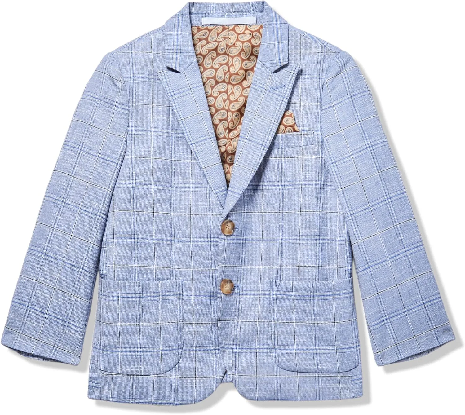 Isaac Mizrahi Boy's Slim Fit Plaid Blazer