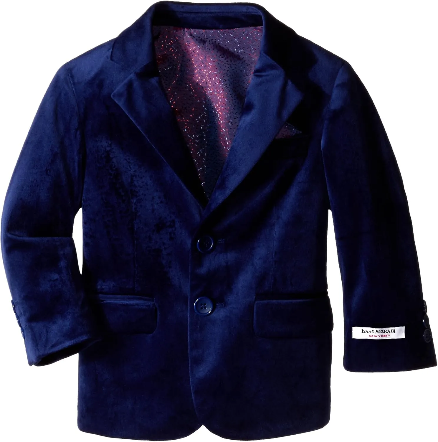 Isaac Mizrahi Little Boys' Single-Breasted Velvet Blazer