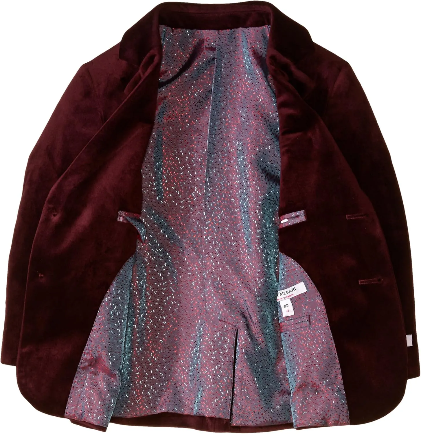 Isaac Mizrahi Little Boys' Single-Breasted Velvet Blazer