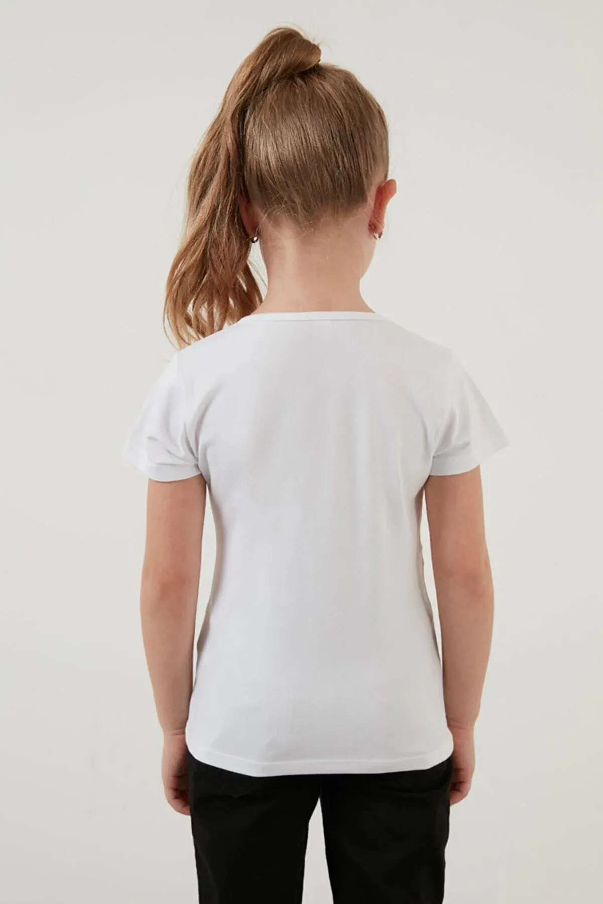 Lela Girl's White T-Shirts