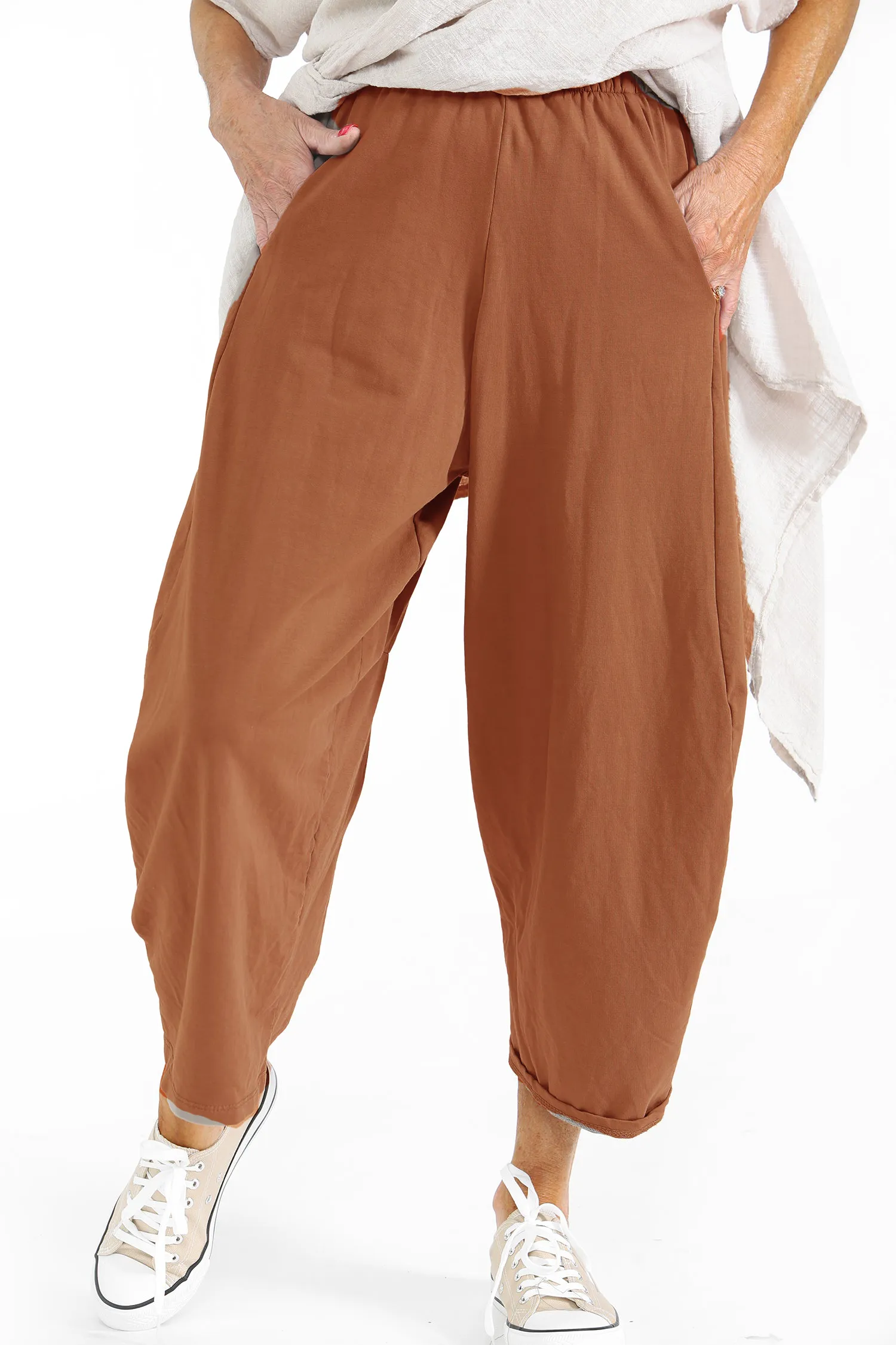 Lilly Balloon Joggers in Rust