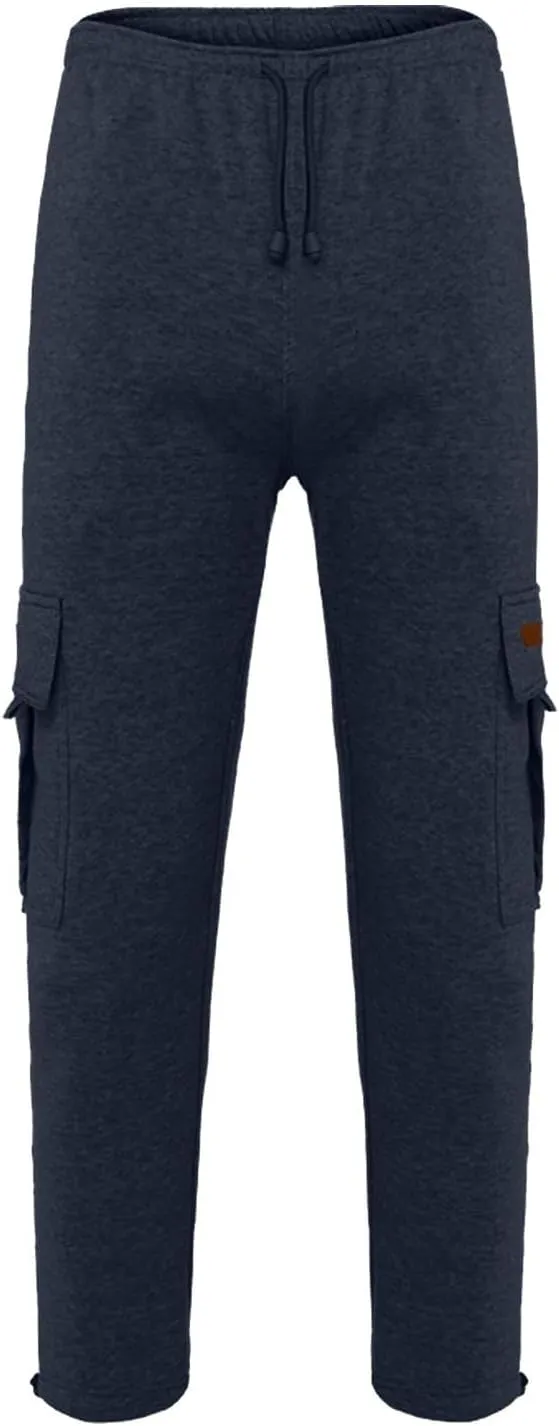 Male Fashion Fitness Trousers Loose Fit Hiking Joggers Outdoor Wearing Pants with Pockets Overalls Gym Sweatpants
