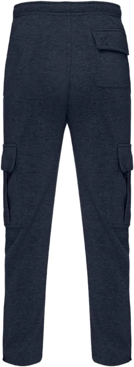 Male Fashion Fitness Trousers Loose Fit Hiking Joggers Outdoor Wearing Pants with Pockets Overalls Gym Sweatpants