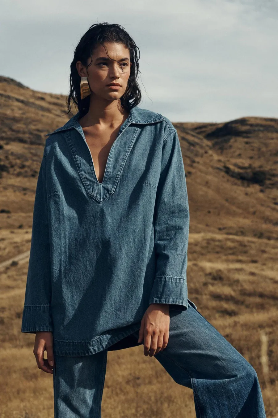 Marco Denim Tunic Blue Denim