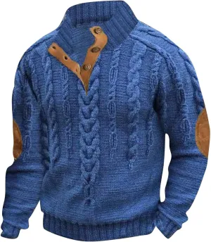 Mens Button Vintage Sweatshirt Size Sweater American Flag Button Pullover Mens Quilted Sweatshirt Men's Work Fleece