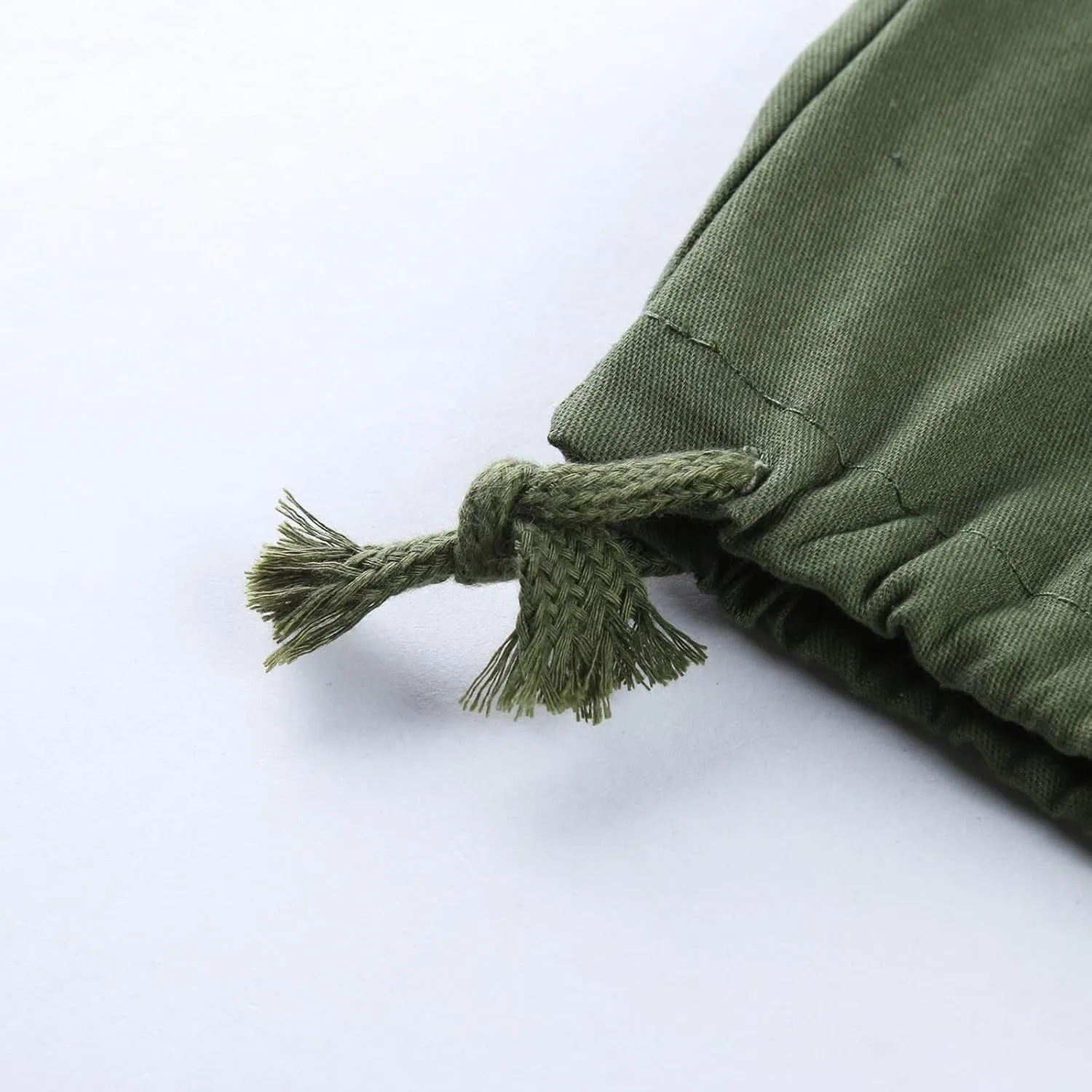 Men's Cargo Pants Slim Fit Drawstring Joggers Hiking Trousers Multi Pockets Twill Chino Pants Sports Overalls