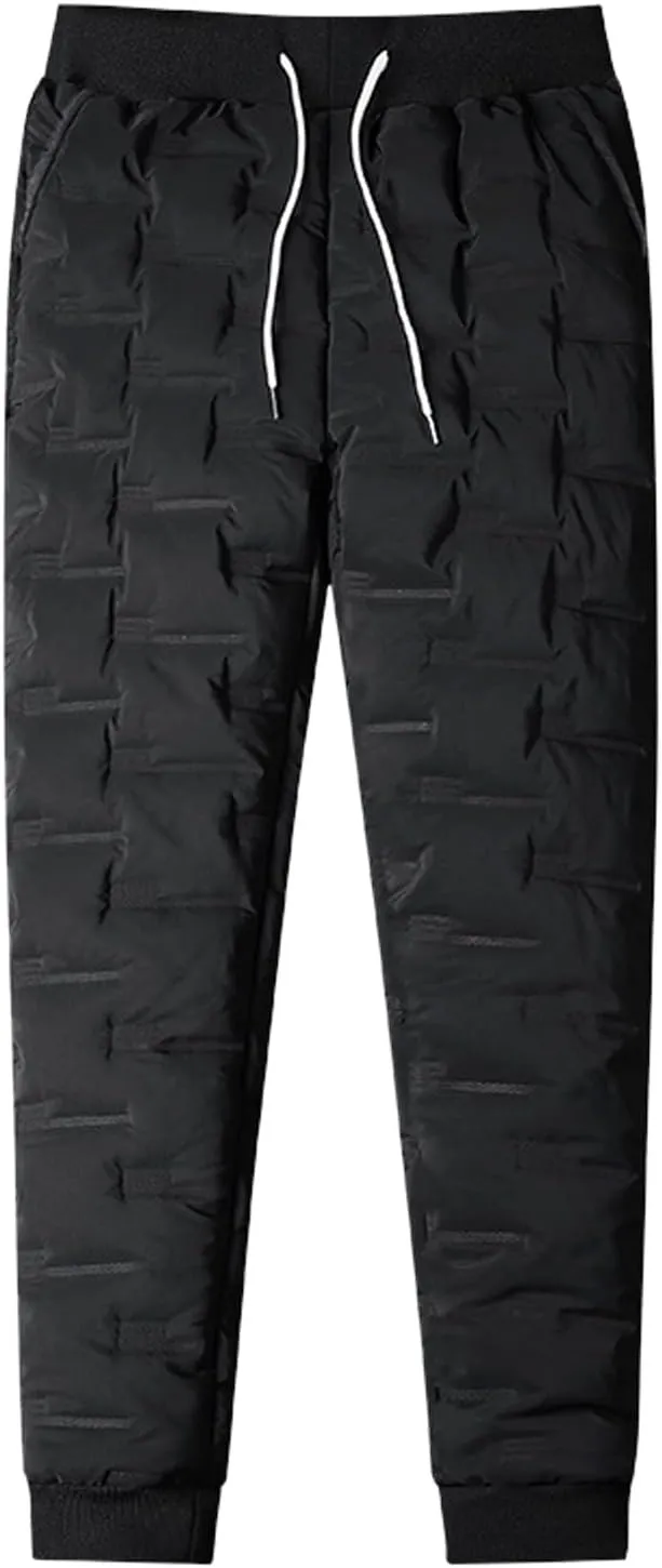 Men's Fleece Lined Sweatpants Sherpa Lined Sweatpants Warm Thick Jogging Pants 2024 Winter Sweat Pants Track Pants