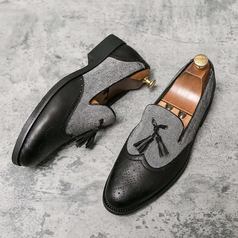 Men's Floral Embellished Pointed Toe Sneakers