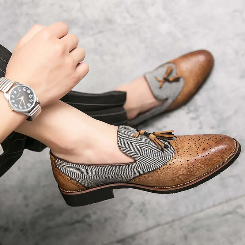 Men's Floral Embellished Pointed Toe Sneakers