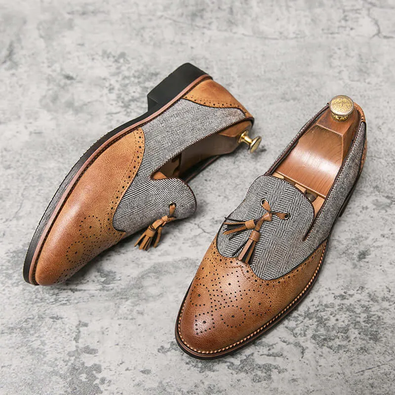 Men's Floral Embellished Pointed Toe Sneakers