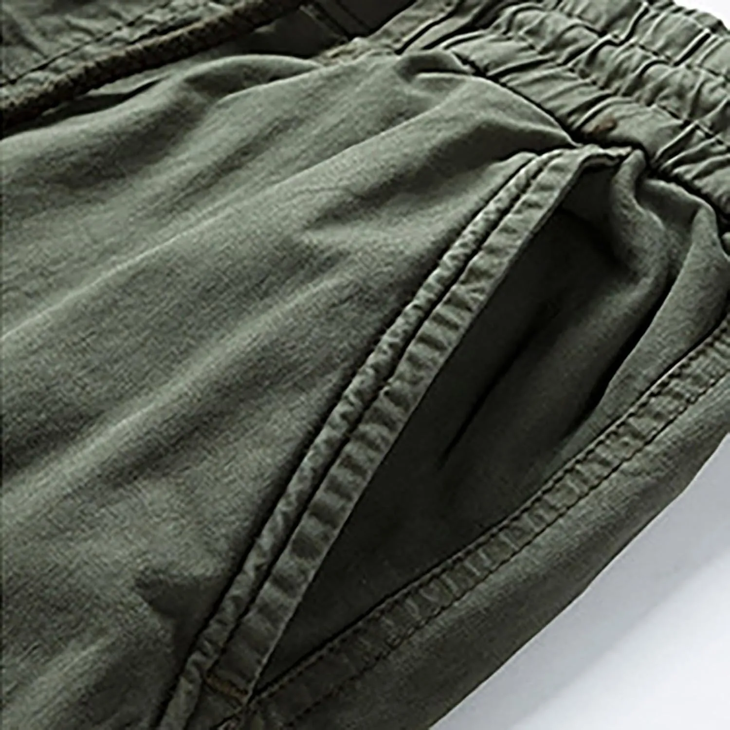 Mens Military Solid Color Overalls Tactical Multi Pockets Straight Baggy Cargo Pants Outdoor Dressy Casual Plus Size Trouser