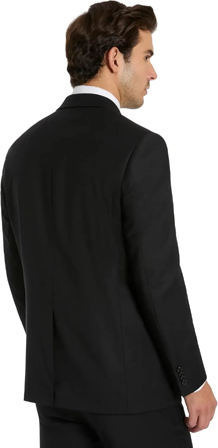Michael Kors Mens 3-Piece Classic Fit Suit Separates | Blazer, Vest & Pants, Perfect for Weddings, Proms & Formal Events