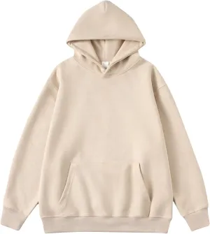 NATHGAM Women's Oversized Hoodies Sweatshirts Fleece Long Sleeve Athletic Workout Pullover Tops Spring Trendy Preppy Clothes
