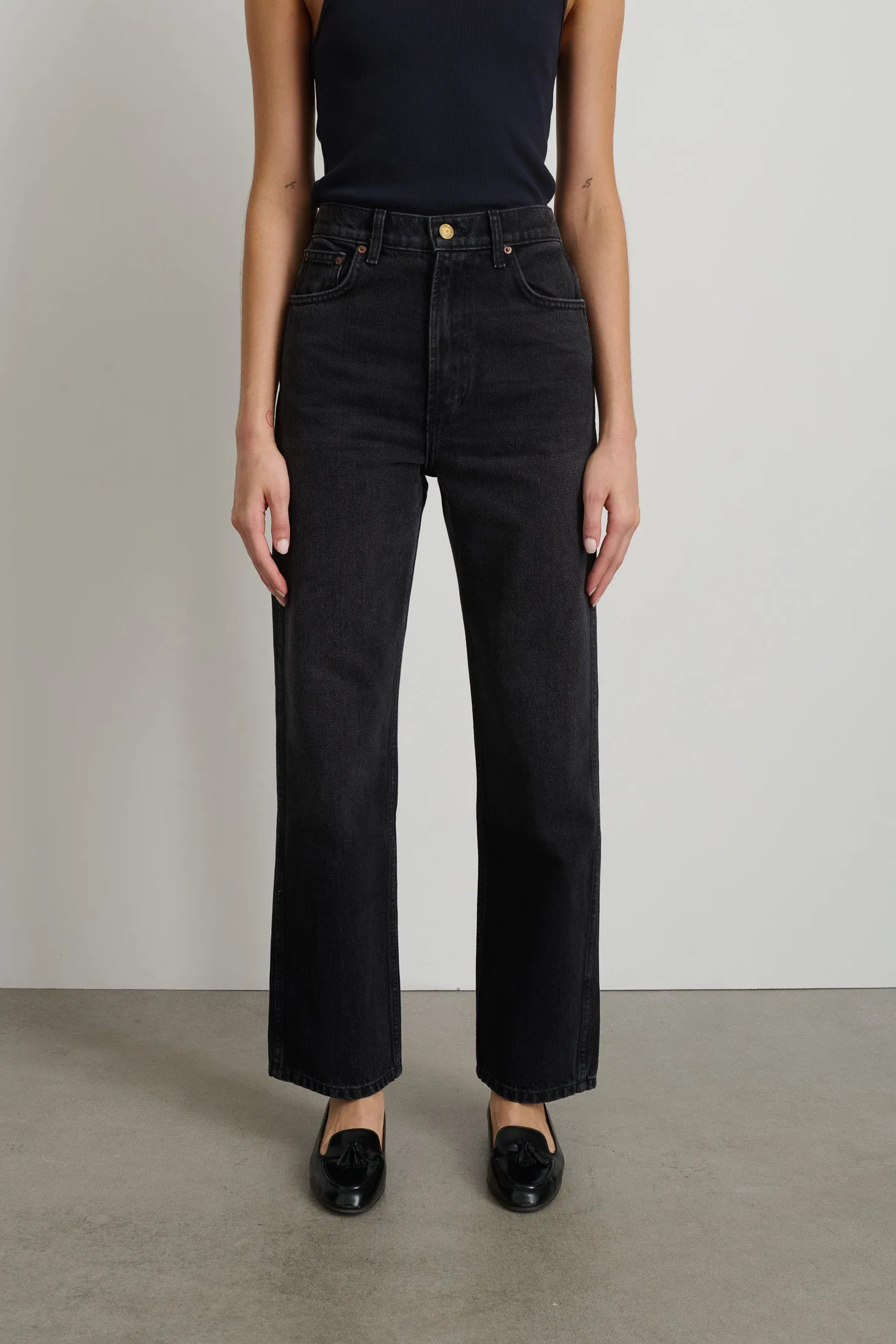Plein Relaxed Straight Stil Black