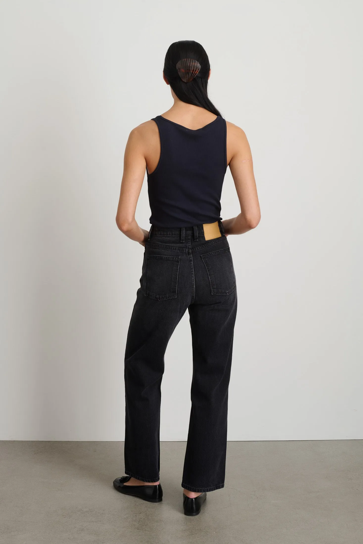 Plein Relaxed Straight Stil Black
