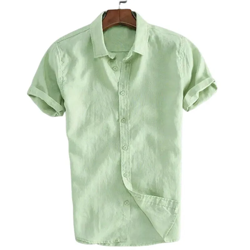 Pologize™ Short Sleeve Linen Blend Shirt