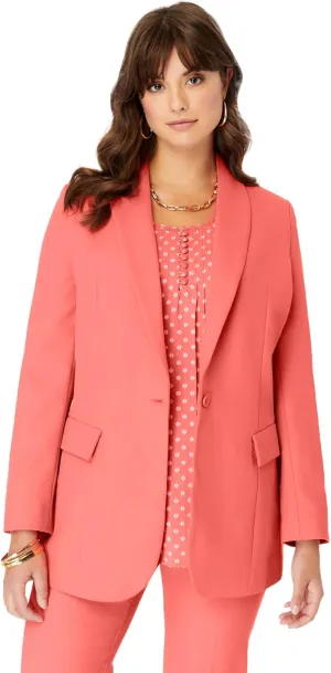 Roaman's Women's Plus Size Bend Over Blazer