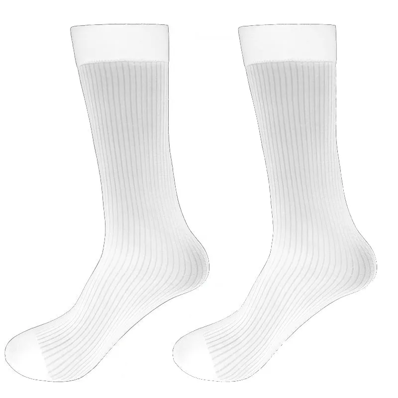 Silky Striped Formal Wear Socks