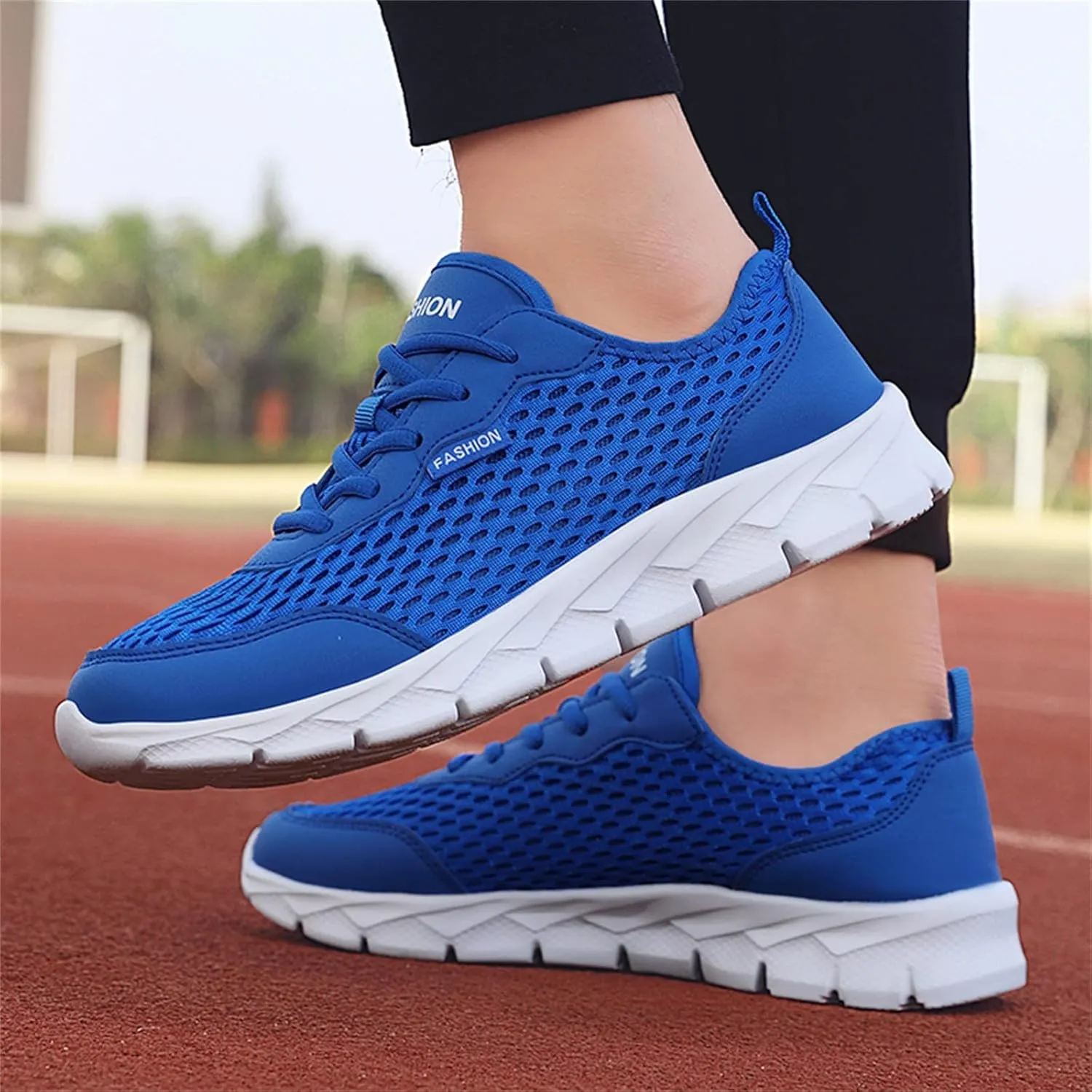 Sneakers for Women Casual Mesh Breathable Lace Up Walking Non Slip Work Shoes Women Athletic Women's Casual Shoes Casual Sneakers Black Tennis Shoe Trainers Shoe