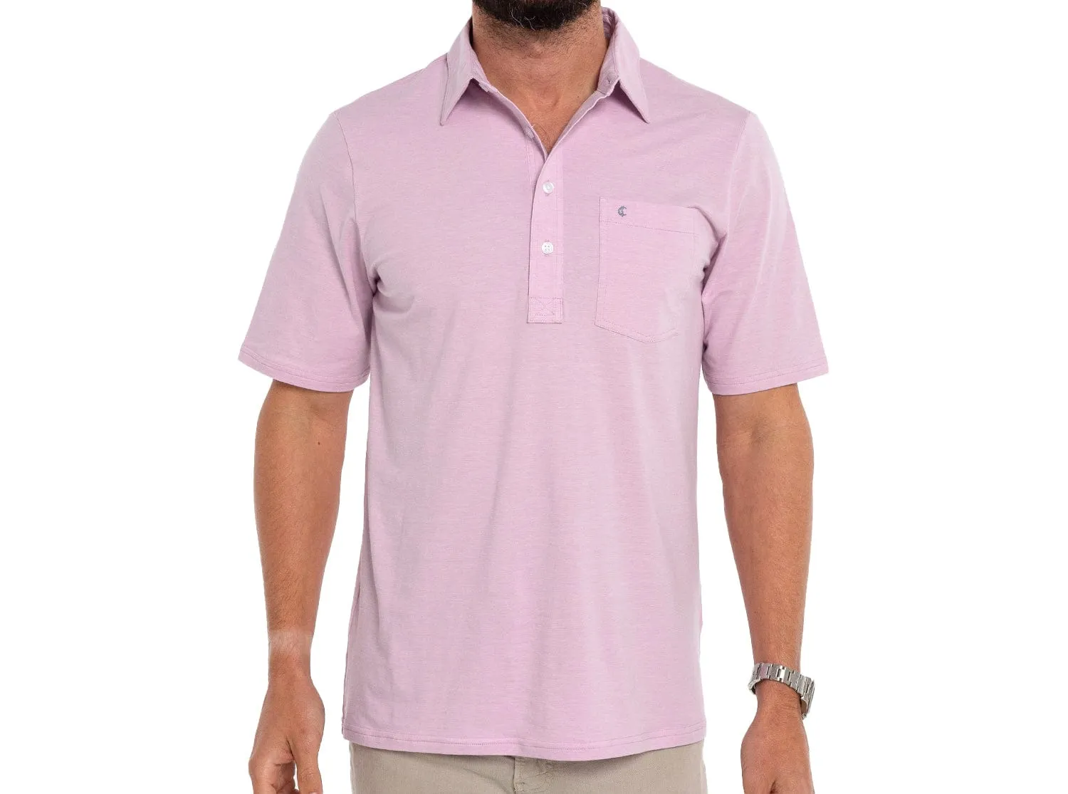Top-Shelf Players Shirt - Lavender Microstripe