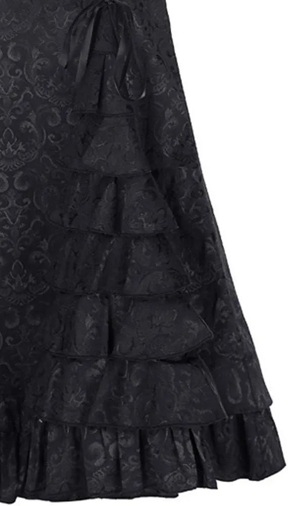 Womens High Waist Skirts Floor Length Retro Mermaid Bandage Printed Skirt Vintage Fishtail Pencil Skirt Maxi Wrap Dress